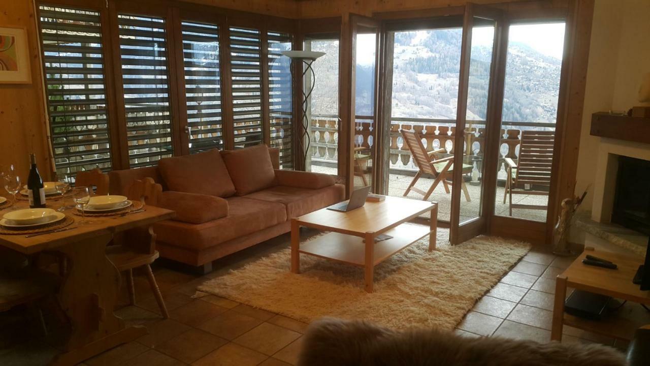 Appartement D'Une Chambre Avec Vue Imprenable - Veysonnaz Dış mekan fotoğraf