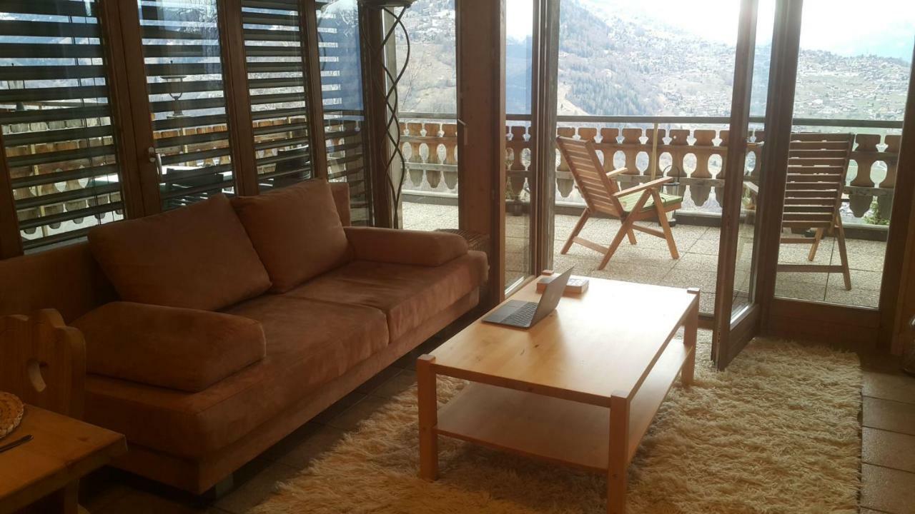 Appartement D'Une Chambre Avec Vue Imprenable - Veysonnaz Dış mekan fotoğraf