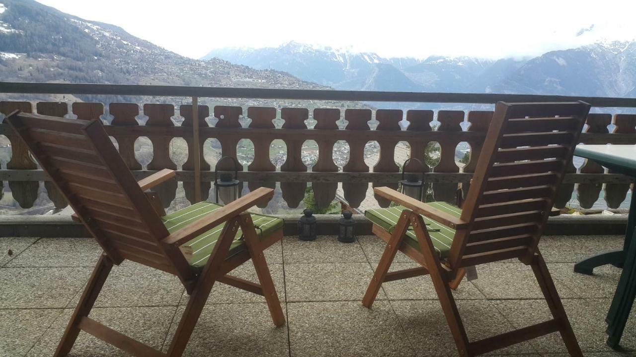 Appartement D'Une Chambre Avec Vue Imprenable - Veysonnaz Dış mekan fotoğraf
